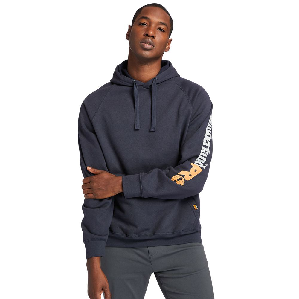 Timberland Φουτερ Ανδρικα Σκουρο Μπλε - Pro® Hood Honcho Sport Hoodie - Greece 9324816-LB